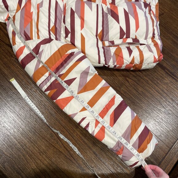 NWT Prana Women's Sz XL Hellebore Jacket Rose Hips Down Puffer Coat Hooded Geo - Picture 7 of 12